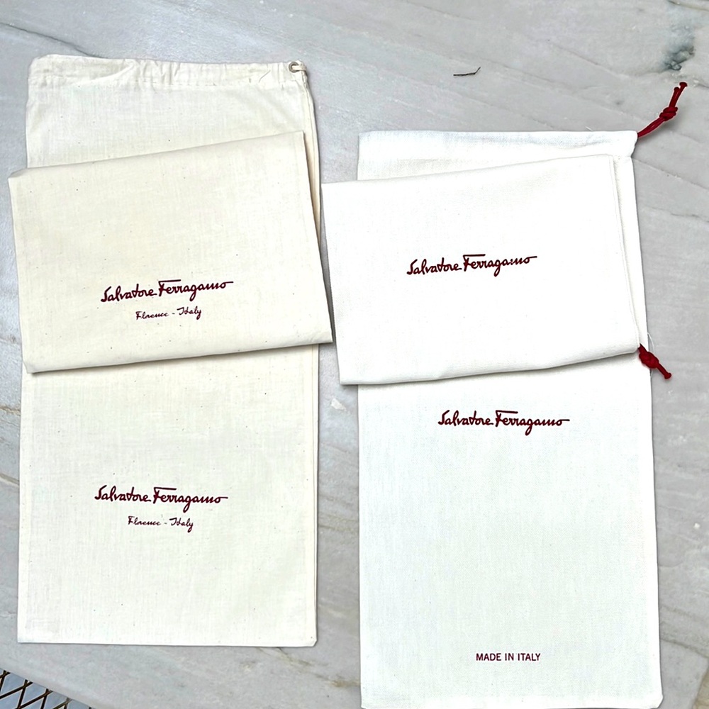 Ferragamo shoe dusters, 100% authentic